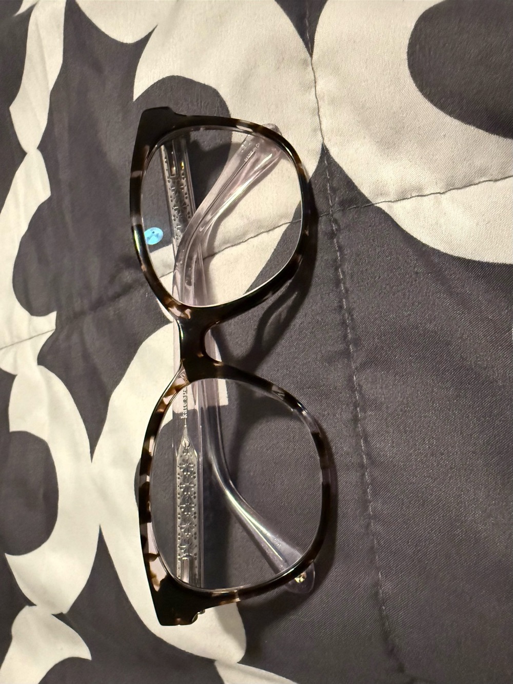 kate spade Tortoiseshell Payton Eyeglass Frames - Brown and Lavender
